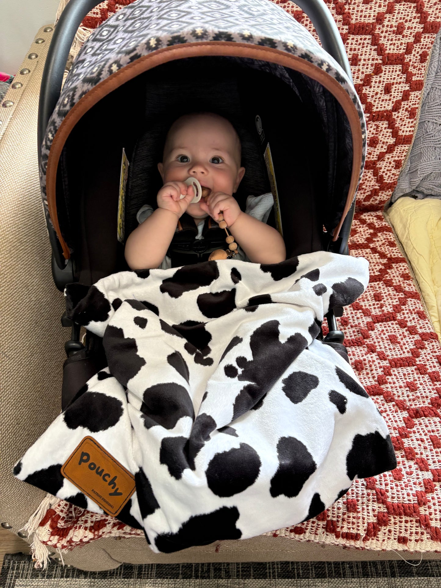 Cow Print Pouchy