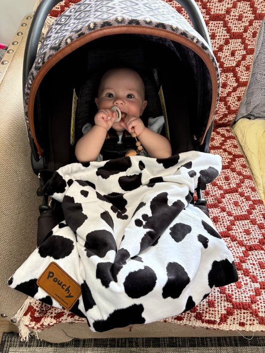 Cow Print Pouchy