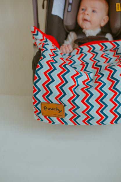 Zigzag Pouchy-BLUE